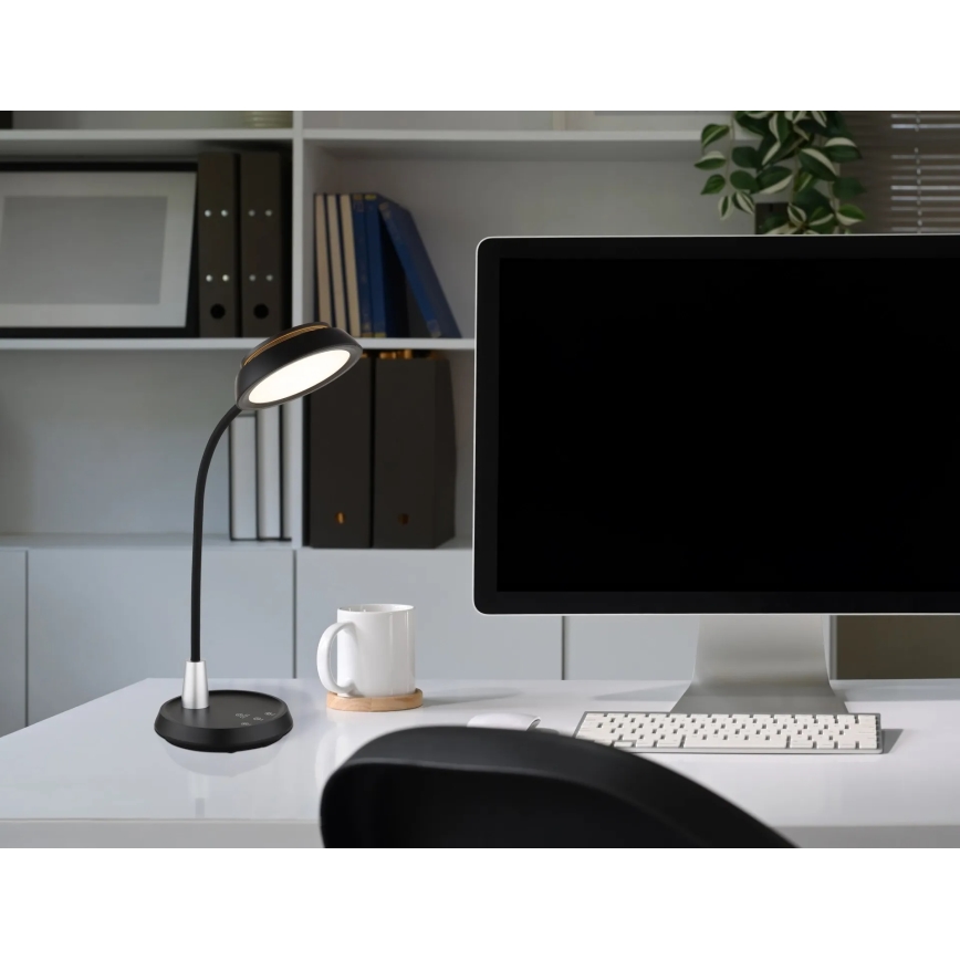 Globo - hämardatav puutetundlik LED-laualamp LED/12W/230V 3000/4000/6500K must