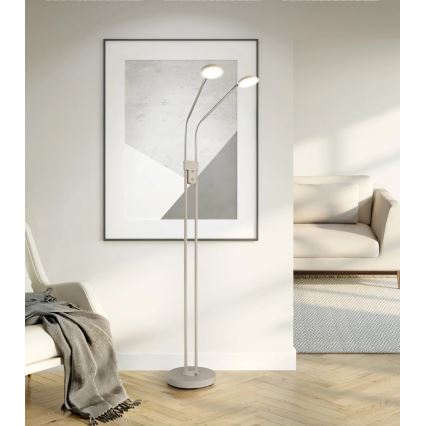 Globo - LED hämardatav põrandalamp 2xLED/6,5W/230V 2700/3350/4000K beež