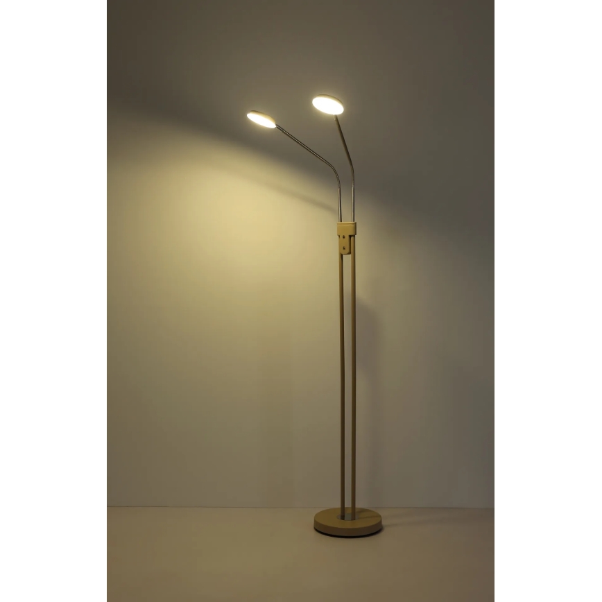 Globo - LED hämardatav põrandalamp 2xLED/6,5W/230V 2700/3350/4000K beež