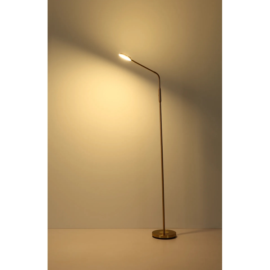 Globo - puutekontrolliga hämardatav LED-põrandalamp LED/6,5W/230V 2700/3350/4000K messing