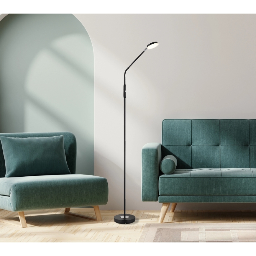 Globo - hämardatav puutetundlik LED-põrandalamp LED/6,5W/230V 2700/3350/4000K must