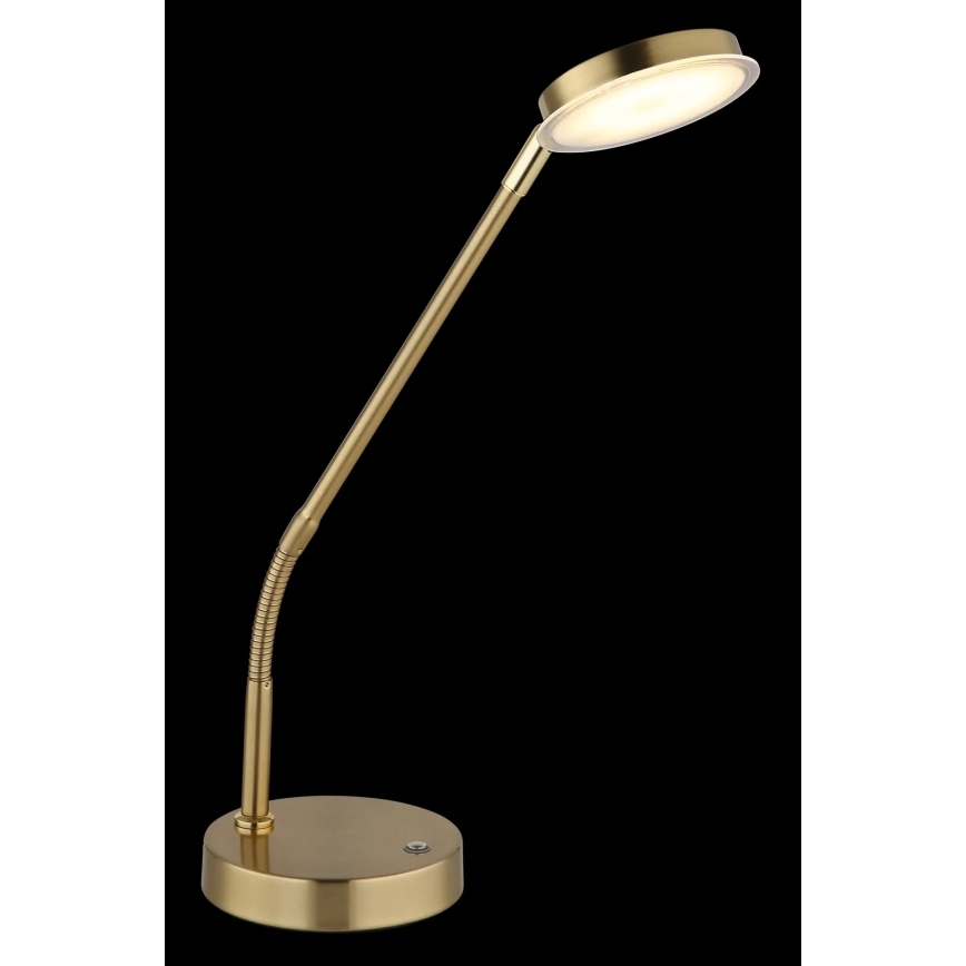 Globo - Hämardatav puutetundlik LED-laualamp LED/6,5W/230V 2700/3350/4000K messing
