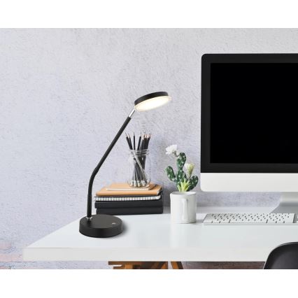 Globo - hämardatav puutega juhitav LED-laualamp LED/6,5W/230V 2700/3350/4000K must