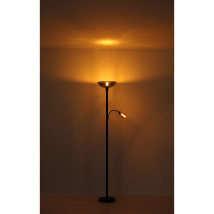 Globo - Põrandalamp 1xE27/60W/230V + 1xE14/40W