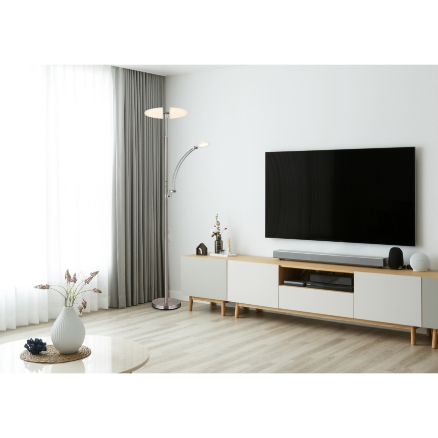 Globo - hämardatav LED-põrandalamp LED/40W/230V + LED/5,5W 2700/4000/6000K mattkroom