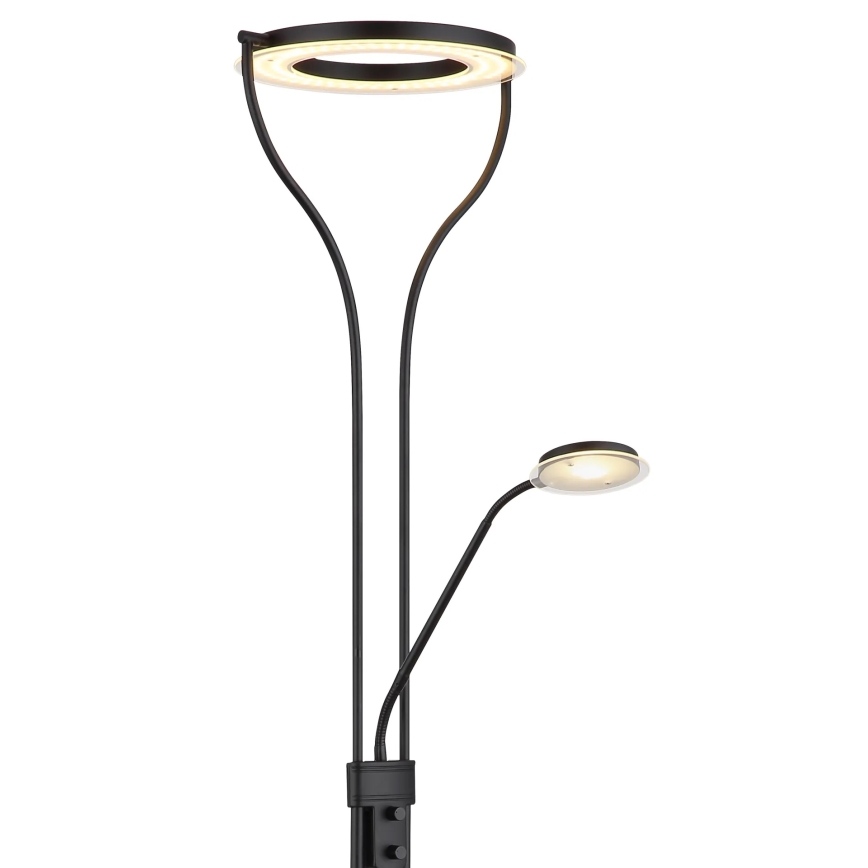 Globo - LED-hämardatav põrandalamp LED/20W/230V + LED/4W 3000K must