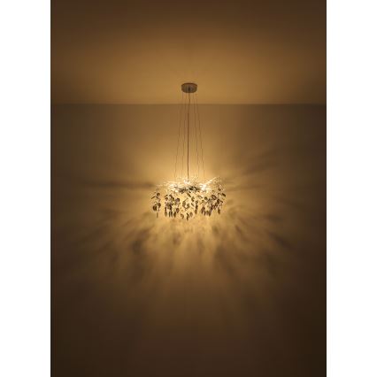 Globo - Lühter 8xG9/8W/230V d. 61 cm läikiv kroom