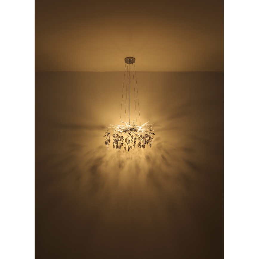 Globo - Lühter 8xG9/8W/230V d. 61 cm läikiv kroom