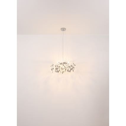 Globo - Lühter 8xG9/8W/230V d. 61 cm läikiv kroom