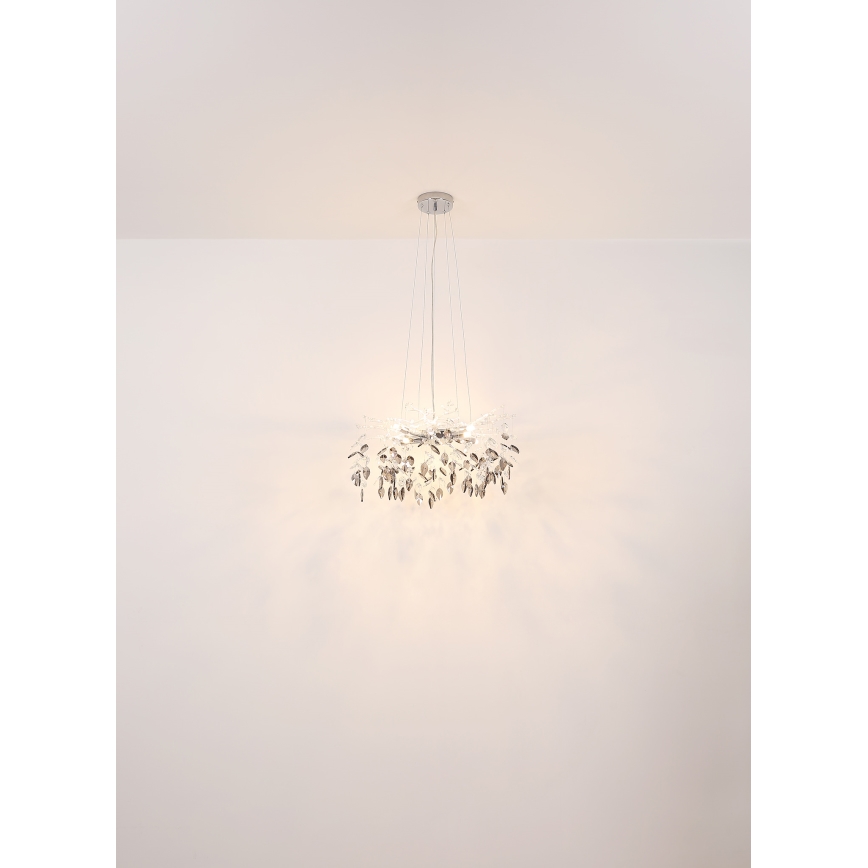 Globo - Lühter 8xG9/8W/230V d. 61 cm läikiv kroom