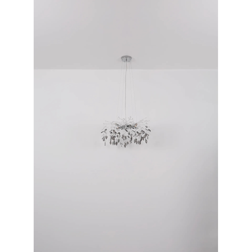 Globo - Lühter 8xG9/8W/230V d. 61 cm läikiv kroom