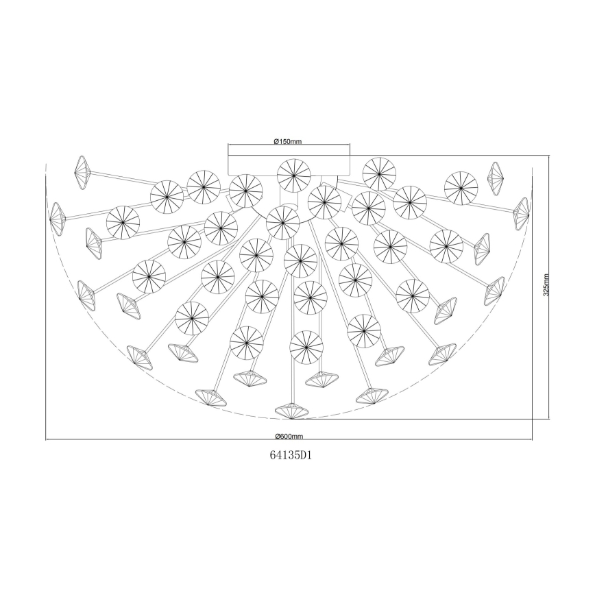 Globo - LED laelamp 6xG9/3,5W/230V kuldne