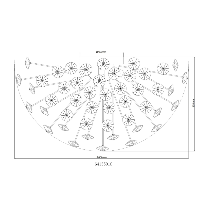 Globo - LED Laevalgusti 6xG9/3,5W/230V d. 60 cm läikiv kroom