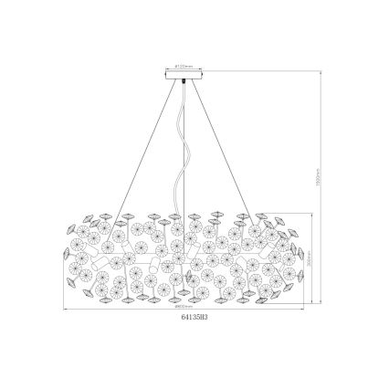 Globo - LED Kristall-lühter 20xG9/3,5W/230V
