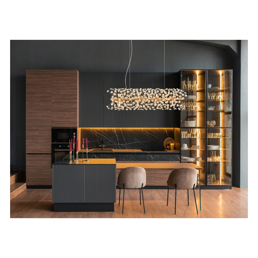 Globo - LED lühter kaablil 12xG9/3,5W/230V kuldne