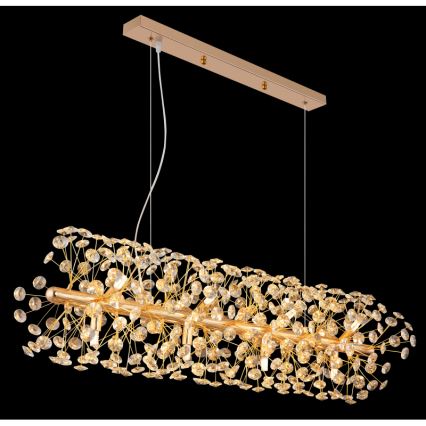 Globo - LED lühter kaablil 12xG9/3,5W/230V kuldne