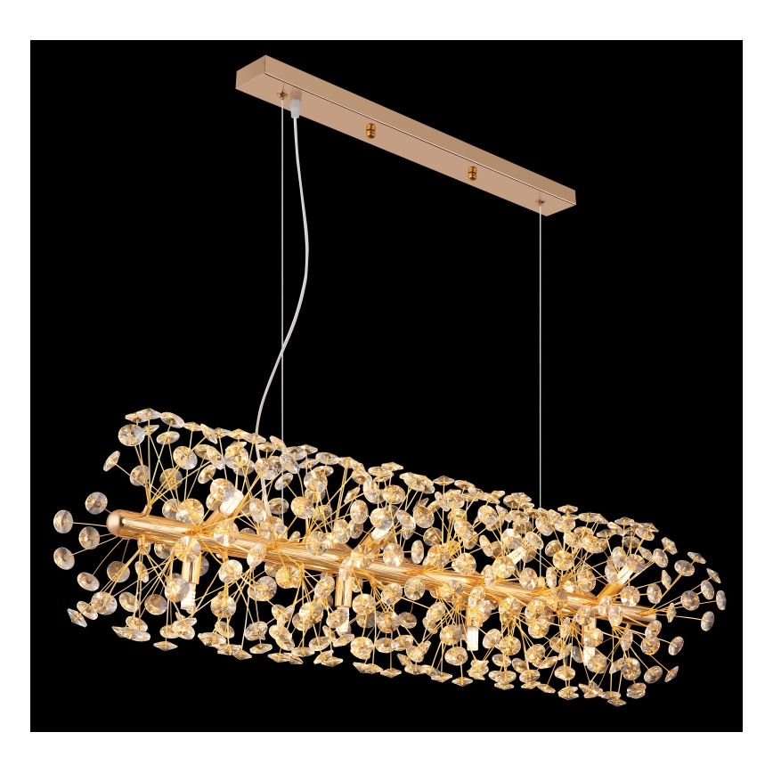 Globo - LED lühter kaablil 12xG9/3,5W/230V kuldne