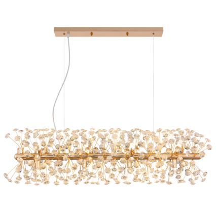 Globo - LED lühter kaablil 12xG9/3,5W/230V kuldne