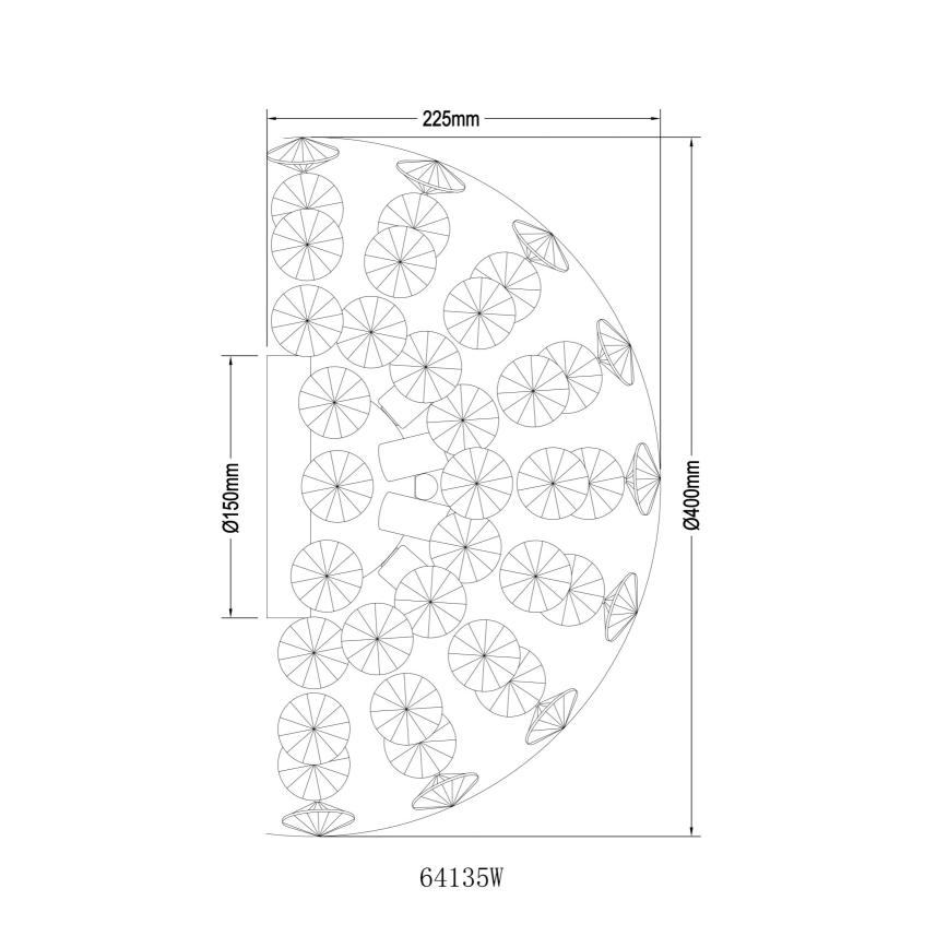 Globo - LED-seinalamp 6xG9/3,5W/230V kuldne