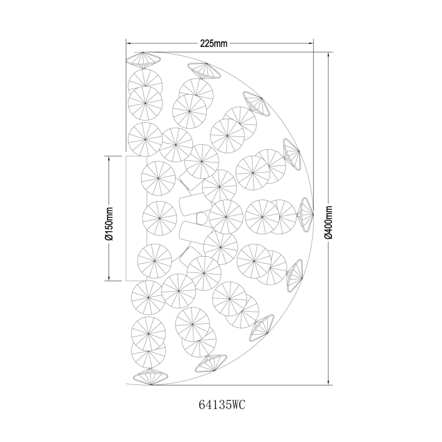 Globo - LED Seinavalgusti 6xG9/3,5W/230V läikiv kroom