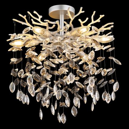 Globo - Varrega rippvalgusti 6xE14/40W/230V hõbedane