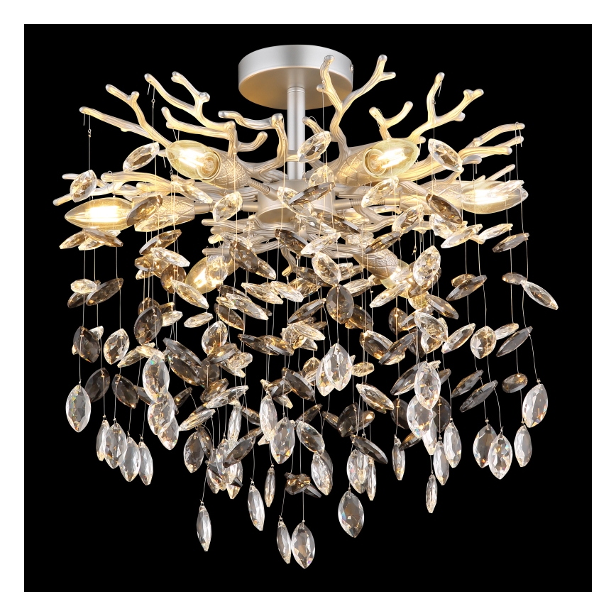 Globo - Varrega rippvalgusti 6xE14/40W/230V hõbedane