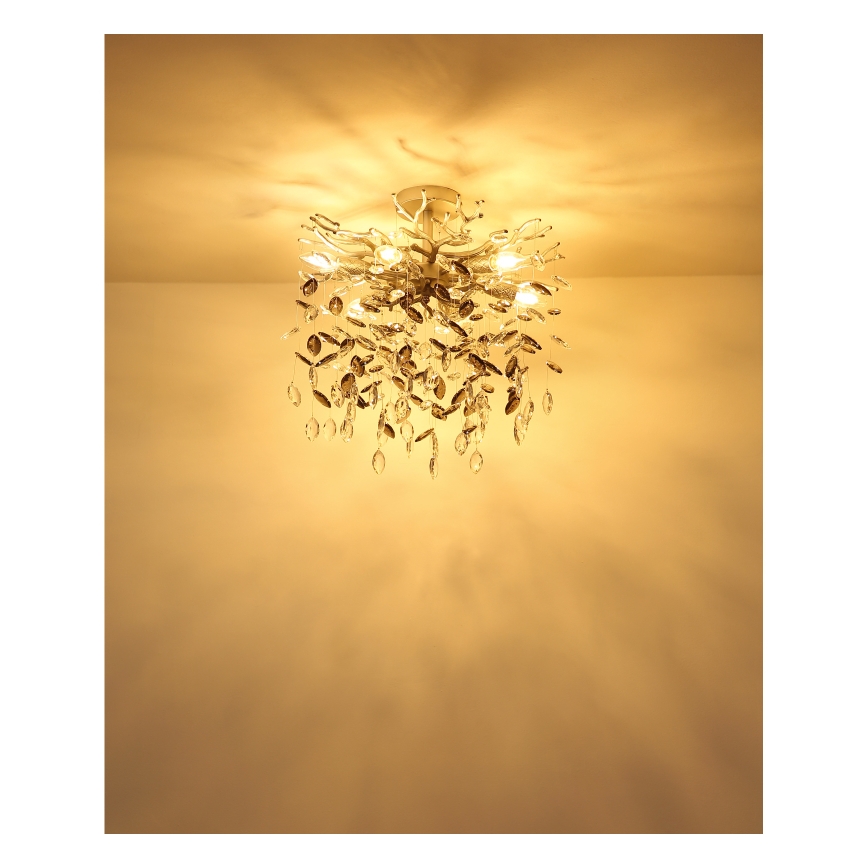 Globo - Varrega rippvalgusti 6xE14/40W/230V hõbedane