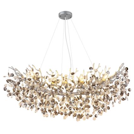 Globo - ripplühter kaabliga 10xE14/40W/230V hõbedane