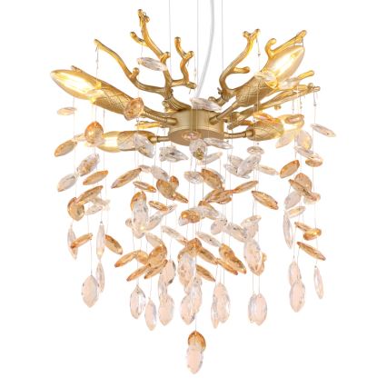 Globo - ripplühter kaablil 4xE14/40W/230V kuldne