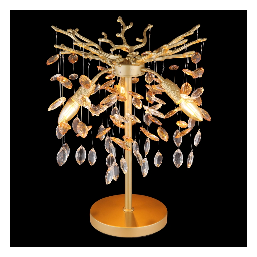 Globo - kuldne laualamp 3xE14/40W/230V