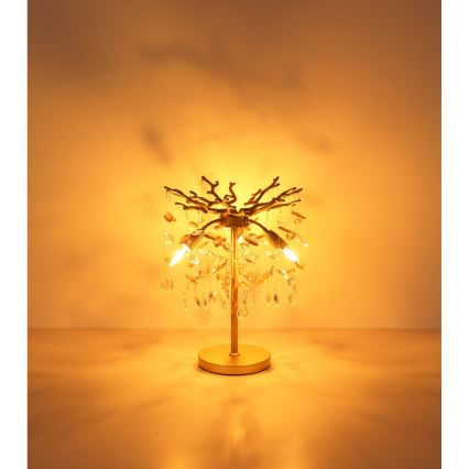 Globo - kuldne laualamp 3xE14/40W/230V