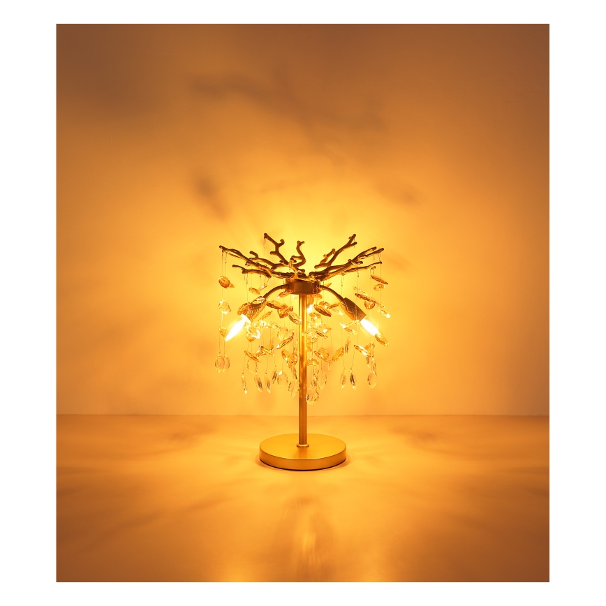 Globo - kuldne laualamp 3xE14/40W/230V