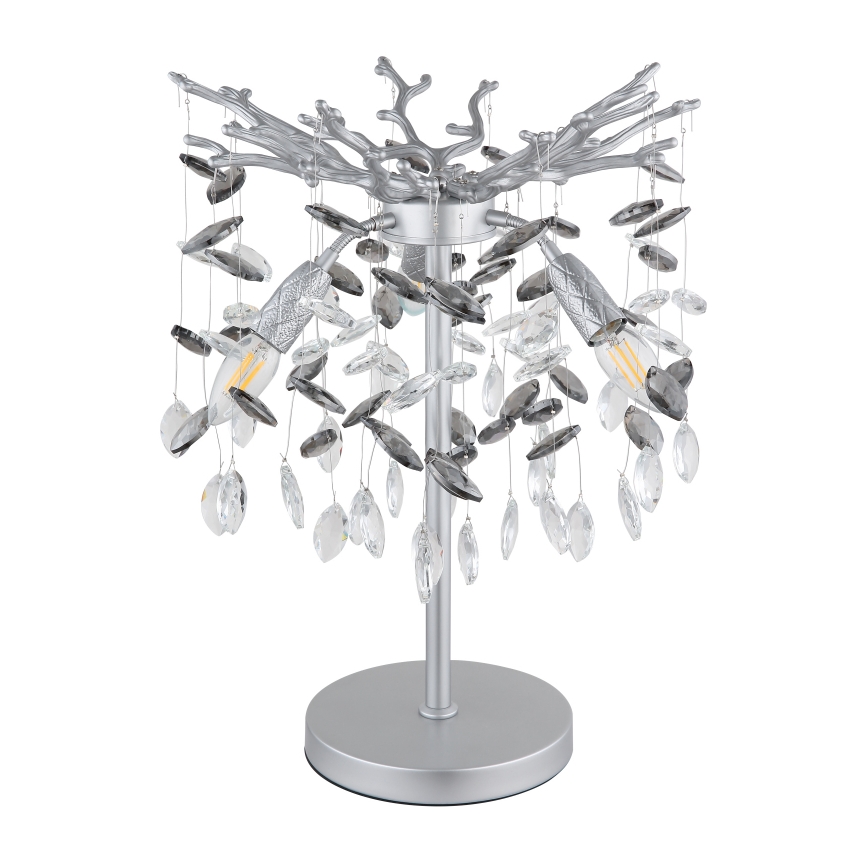 Globo - lauavalgusti 3xE14/40W/230V, hõbedane