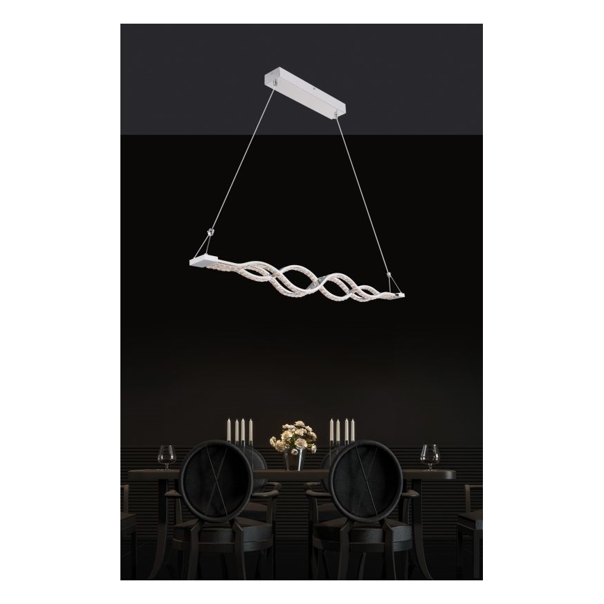 Globo - LED-hämardatav rippvalgusti juhtmel LED/30W/230V + kaugjuhtimispult