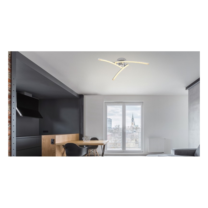 Globo - LED Pinnale kinnitatav lühter vannituppa 3xLED/6W/230V IP44