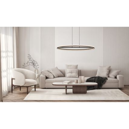 Globo - LED Lühter LED/60W/230V 3000/4000/6000K pruun