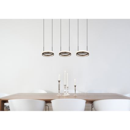 Globo - LED Lühter LED/40W/230V 3000/4000/6000K pruun