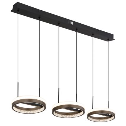 Globo - LED Lühter LED/40W/230V 3000/4000/6000K pruun