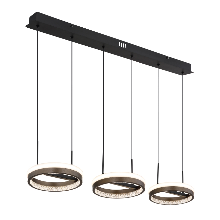 Globo - LED Lühter LED/40W/230V 3000/4000/6000K pruun