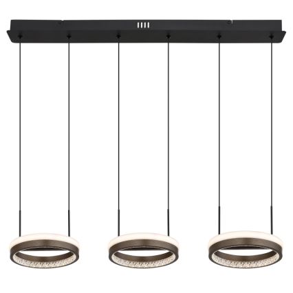Globo - LED Lühter LED/40W/230V 3000/4000/6000K pruun
