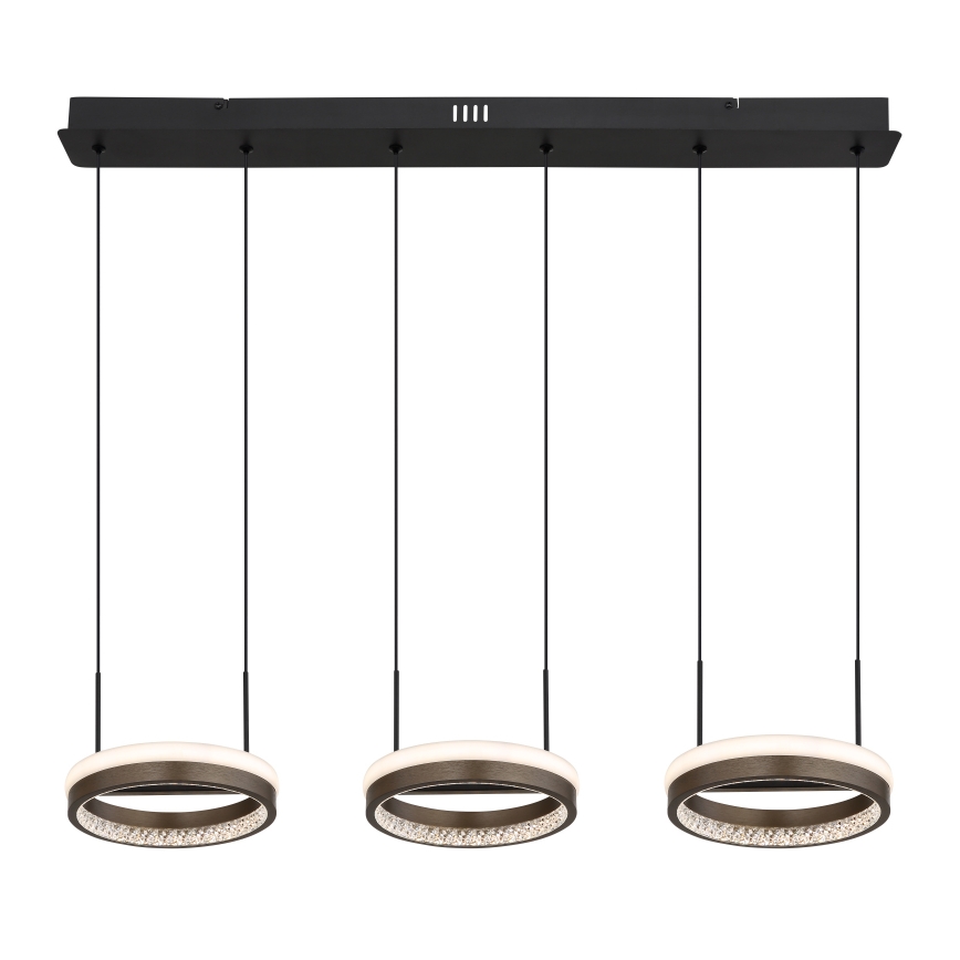 Globo - LED Lühter LED/40W/230V 3000/4000/6000K pruun