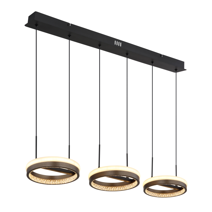 Globo - LED Lühter LED/40W/230V 3000/4000/6000K pruun