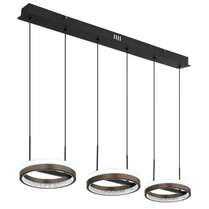 Globo - LED Lühter LED/40W/230V 3000/4000/6000K pruun