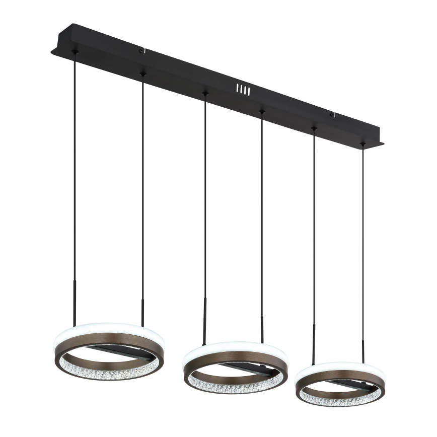 Globo - LED Lühter LED/40W/230V 3000/4000/6000K pruun