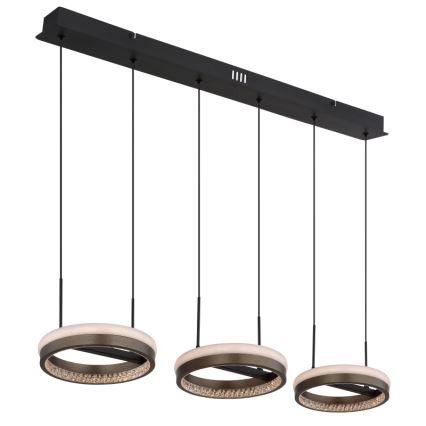 Globo - LED Lühter LED/40W/230V 3000/4000/6000K pruun