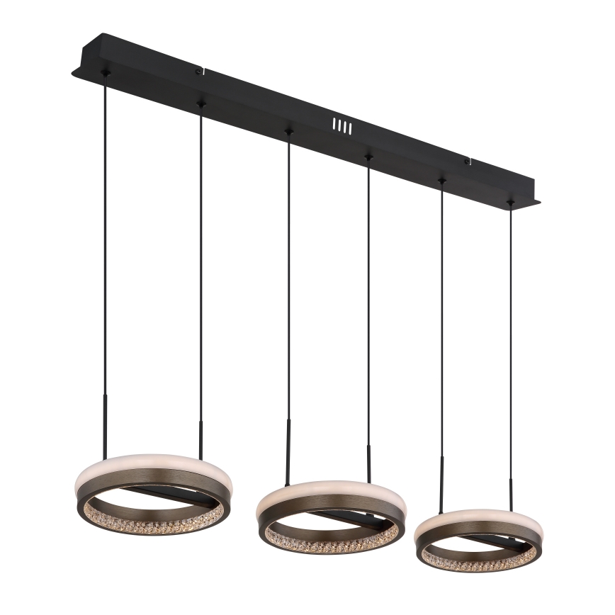 Globo - LED Lühter LED/40W/230V 3000/4000/6000K pruun