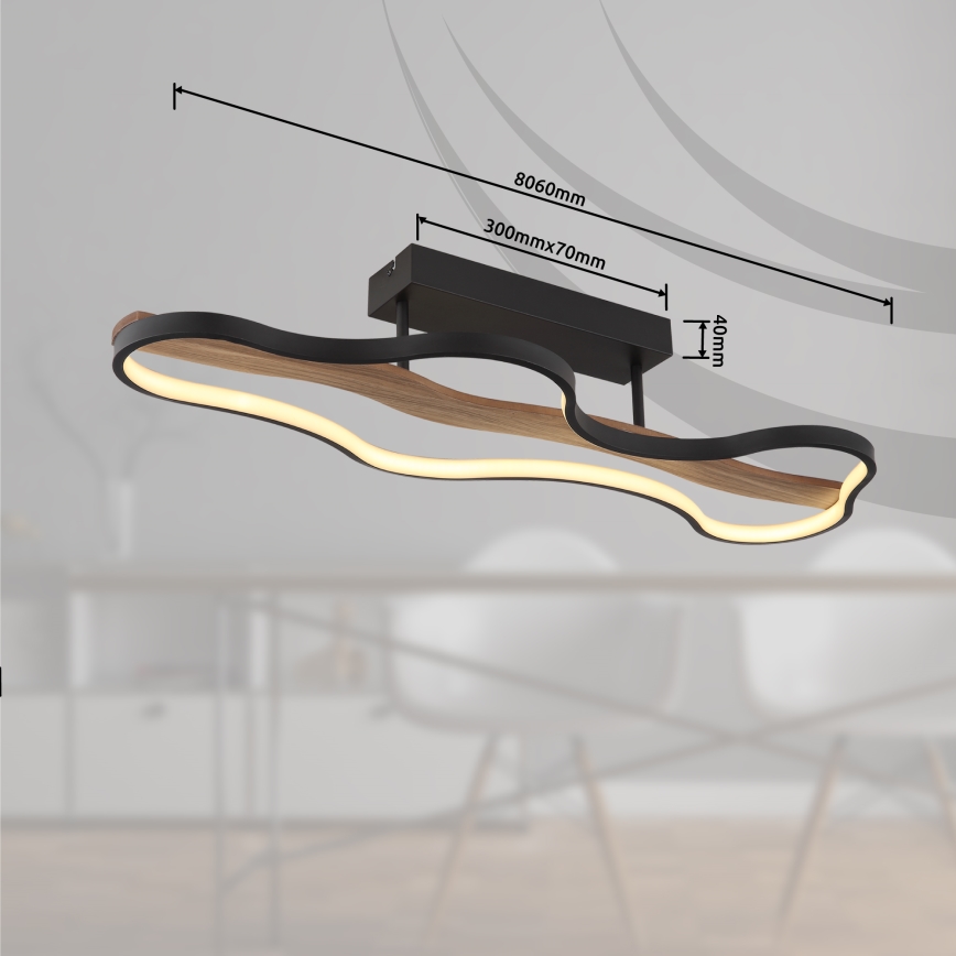 Globo - LED Pinnale kinnitatav lühter LED/30W/230V