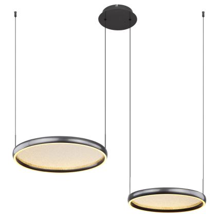 Globo - LED Hämardatav lühter LED/50W/230V 2700-6000K must + kaugjuhtimispult