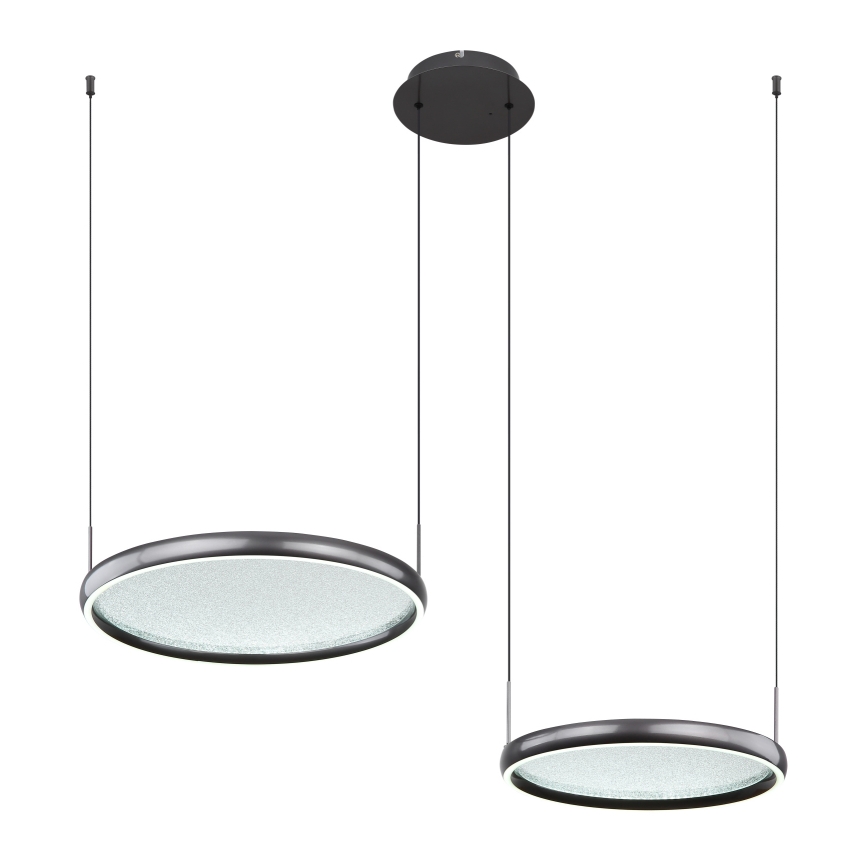 Globo - LED Hämardatav lühter LED/50W/230V 2700-6000K must + kaugjuhtimispult