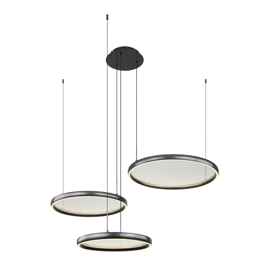 Globo - LED Hämardatav lühter LED/55W/230V 2700-6000K must + kaugjuhtimispult